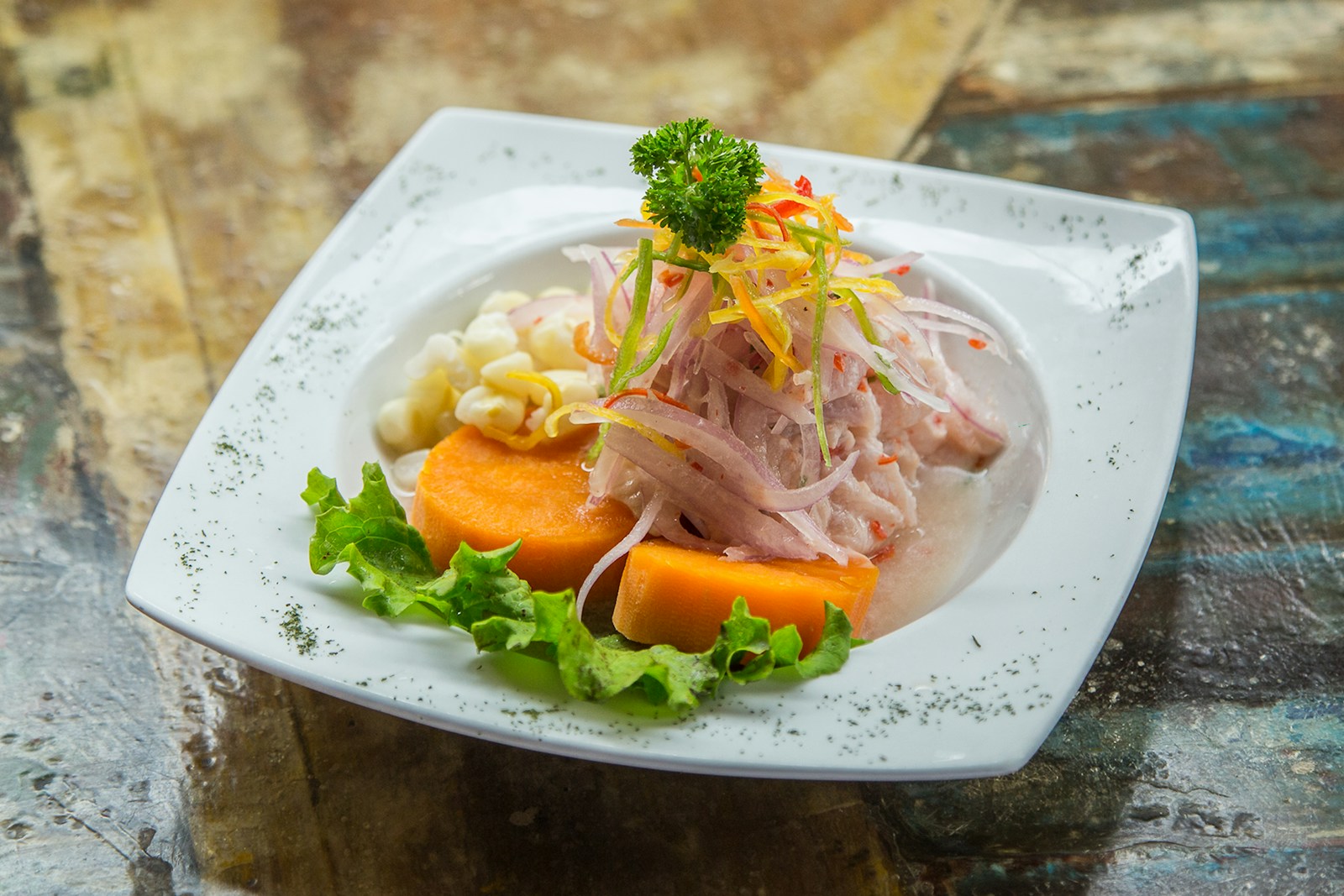 Plato de cocina peruana